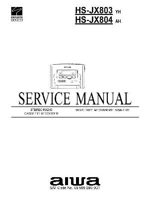 Сервисная инструкция Aiwa HS-JX803, HS-JX804 ― Manual-Shop.ru