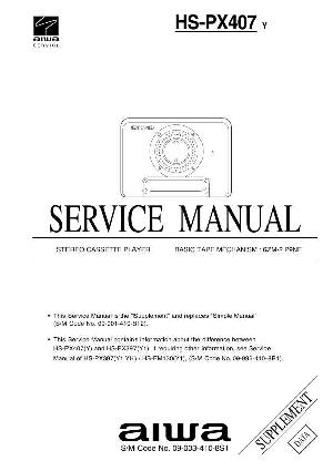 Сервисная инструкция Aiwa HS-PX407 ― Manual-Shop.ru