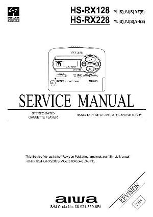 Сервисная инструкция Aiwa HS-RX128 ― Manual-Shop.ru