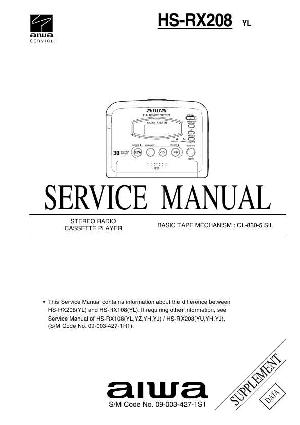 Сервисная инструкция Aiwa HS-RX208 ― Manual-Shop.ru