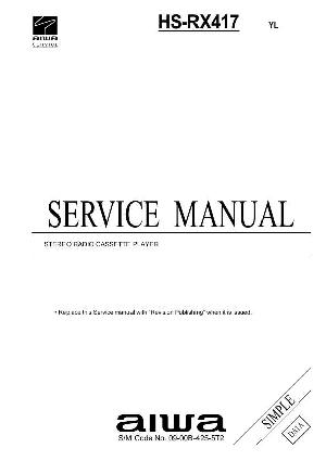 Сервисная инструкция Aiwa HS-RX417 ― Manual-Shop.ru