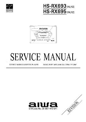 Сервисная инструкция Aiwa HS-RX692, HS-RX695 ― Manual-Shop.ru