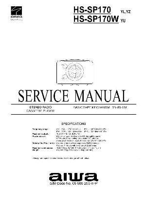 Сервисная инструкция Aiwa HS-SP170 ― Manual-Shop.ru