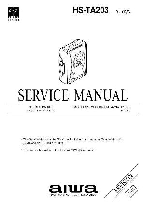 Сервисная инструкция Aiwa HS-TA203 ― Manual-Shop.ru