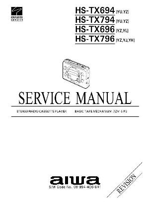 Сервисная инструкция Aiwa HS-TX694, HS-TX696 ― Manual-Shop.ru