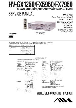 Сервисная инструкция Aiwa HV-FX5950, HV-FX7950, HV-GX1250 ― Manual-Shop.ru