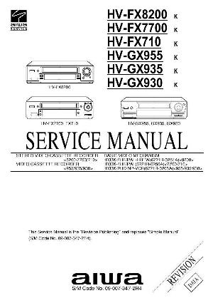 Service manual Aiwa HV-FX710, HV-FX7700, HV-FX8200, HV-GX930, HV-GX935, HV-GX955 ― Manual-Shop.ru