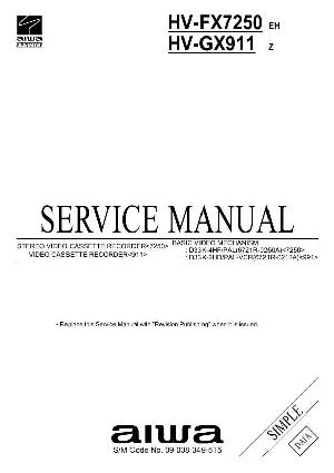 Сервисная инструкция Aiwa HV-FX7250, HV-GX911 ― Manual-Shop.ru