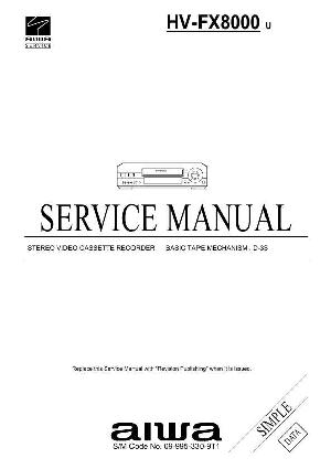 Сервисная инструкция Aiwa HV-FX8000 ― Manual-Shop.ru