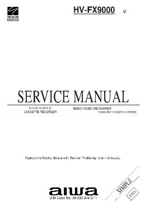 Сервисная инструкция Aiwa HV-FX9000 ― Manual-Shop.ru