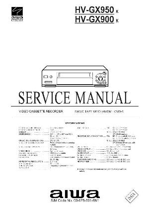 Сервисная инструкция Aiwa HV-GX900, HV-GX950 ― Manual-Shop.ru