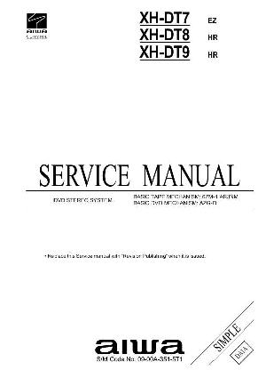 Сервисная инструкция Aiwa HX-DT7, HX-DT8, HX-DT9 ― Manual-Shop.ru