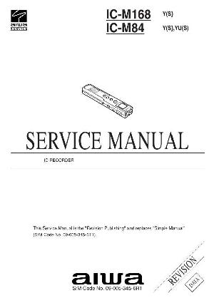 Service manual Aiwa IC-M84, IC-M168 ― Manual-Shop.ru