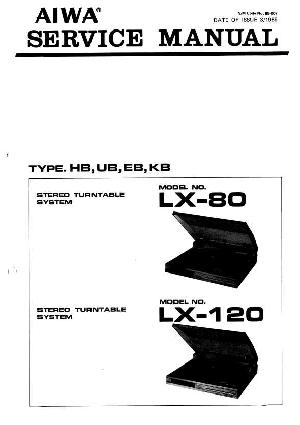 Сервисная инструкция Aiwa LX-80, LX-120 ― Manual-Shop.ru