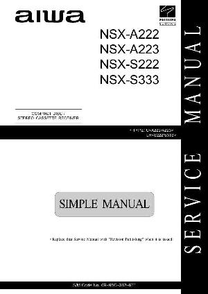 Сервисная инструкция Aiwa NSX-A222, NSX-A223, NSX-S222, NSX-S333 ― Manual-Shop.ru