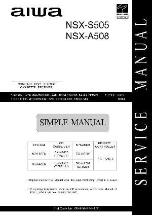 Сервисная инструкция Aiwa NSX-A508, NSX-S505 ― Manual-Shop.ru