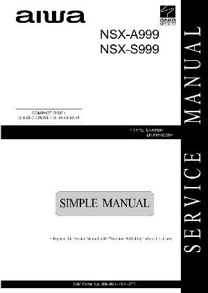 Сервисная инструкция Aiwa NSX-A999, NSX-S999 ― Manual-Shop.ru