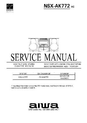 Сервисная инструкция Aiwa NSX-AK772 ― Manual-Shop.ru
