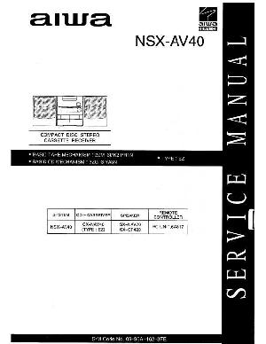 Service manual Aiwa NSX-AV40 ― Manual-Shop.ru