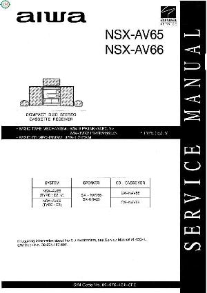 Сервисная инструкция Aiwa NSX-AV65, NSX-AV66 ― Manual-Shop.ru