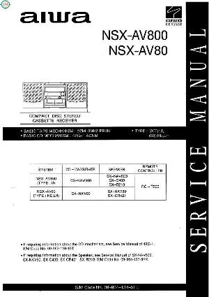 Сервисная инструкция Aiwa NSX-AV80, NSX-AV800 ― Manual-Shop.ru