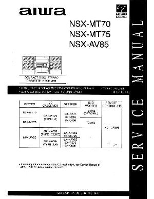 Сервисная инструкция Aiwa NSX-AV85, NSX-MT70, NSX-MT75 ― Manual-Shop.ru