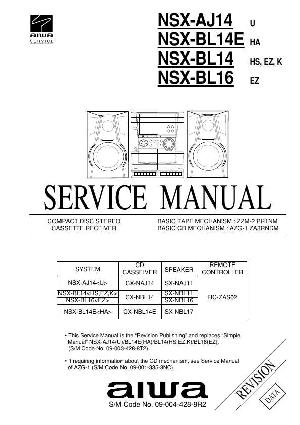 Сервисная инструкция Aiwa NSX-BL14, NSX-BL16 ― Manual-Shop.ru