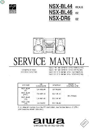 Service manual Aiwa NSX-BL44, NSX-BL46, NSX-DR6 ― Manual-Shop.ru
