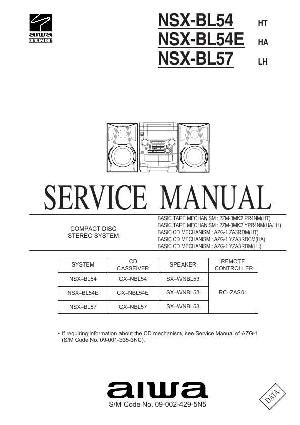 Сервисная инструкция Aiwa NSX-BL54, NSX-BL57 ― Manual-Shop.ru
