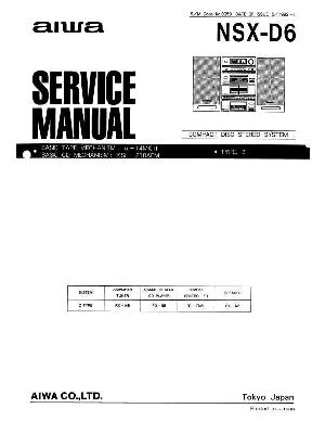Сервисная инструкция AIWA NSX-D6 ― Manual-Shop.ru