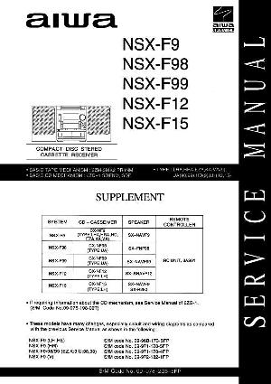 Сервисная инструкция Aiwa NSX-F12, NSX-F15 ― Manual-Shop.ru