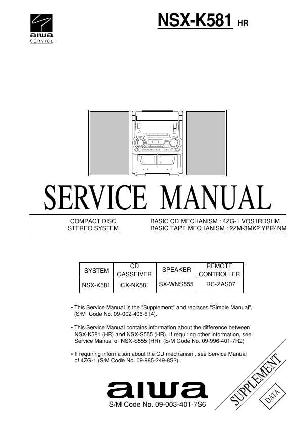 Сервисная инструкция Aiwa NSX-K581 ― Manual-Shop.ru