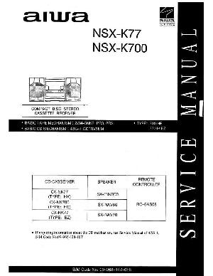 Сервисная инструкция AIWA NSX-K77, NSX-K700 ― Manual-Shop.ru
