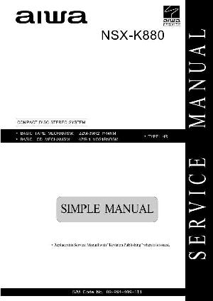Service manual Aiwa NSX-K880 ― Manual-Shop.ru