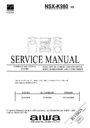 Service manual Aiwa NSX-K980 ― Manual-Shop.ru