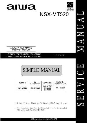 Сервисная инструкция Aiwa NSX-MT520 ― Manual-Shop.ru