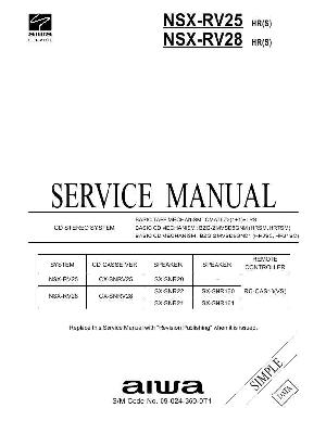 Service manual AIWA NSX-RV25, NSX-RV28 ― Manual-Shop.ru