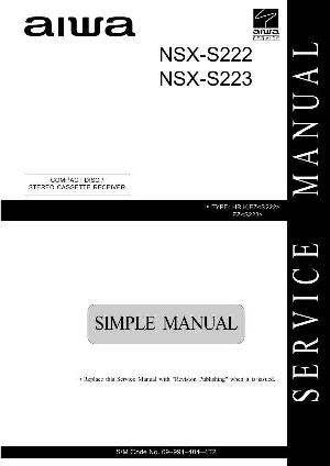 Сервисная инструкция Aiwa NSX-S222, NSX-S223 ― Manual-Shop.ru