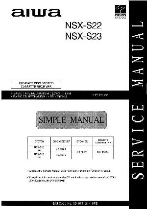 Сервисная инструкция Aiwa NSX-S22, NSX-S23 ― Manual-Shop.ru