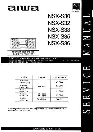 Сервисная инструкция Aiwa NSX-S30, NSX-S32, NSX-S33, NSX-S35, NSX-S36 ― Manual-Shop.ru
