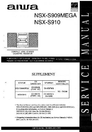 Сервисная инструкция Aiwa NSX-S909MEGA, NSX-S910 ― Manual-Shop.ru