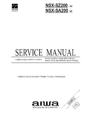 Сервисная инструкция AIWA NSX-SA200, NSX-SZ200 ― Manual-Shop.ru