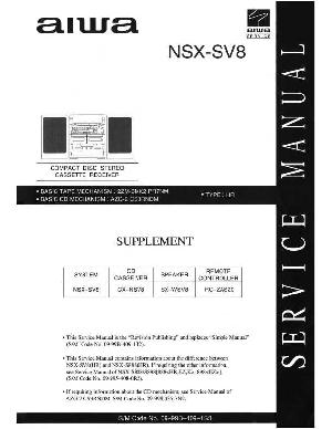 Сервисная инструкция AIWA NSX-SV8 ― Manual-Shop.ru