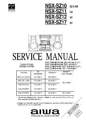 Service manual Aiwa NSX-SZ10, NSX-SZ11, NSX-SZ12, NSX-SZ17 ― Manual-Shop.ru