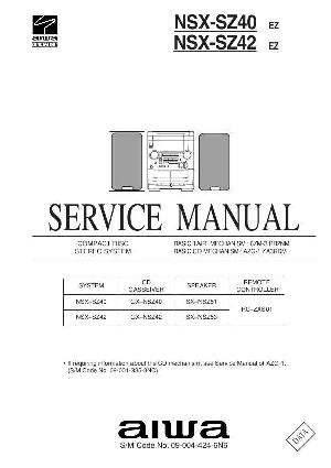 Сервисная инструкция Aiwa NSX-SZ40, NSX-SZ42 ― Manual-Shop.ru