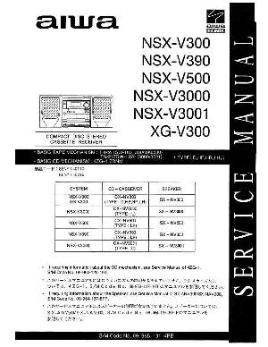 Service manual AIWA NSX-V300, NSX-V390, NSX-V500, NSX-V3000, NSX-V3001, XG-V300 ― Manual-Shop.ru