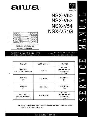 Service manual AIWA NSX-V50, NSX-V51G, NSX-V52, NSX-V54 ― Manual-Shop.ru
