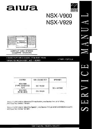 Сервисная инструкция Aiwa NSX-V900, NSX-V929 ― Manual-Shop.ru