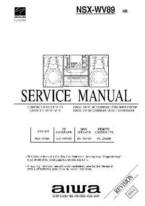 Сервисная инструкция Aiwa NSX-WV89 ― Manual-Shop.ru