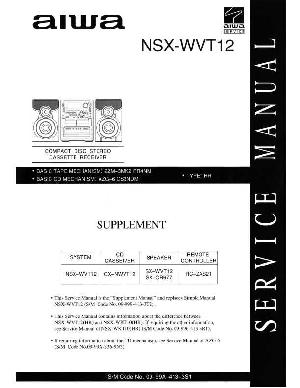 Сервисная инструкция AIWA NSX-WVT12 ― Manual-Shop.ru